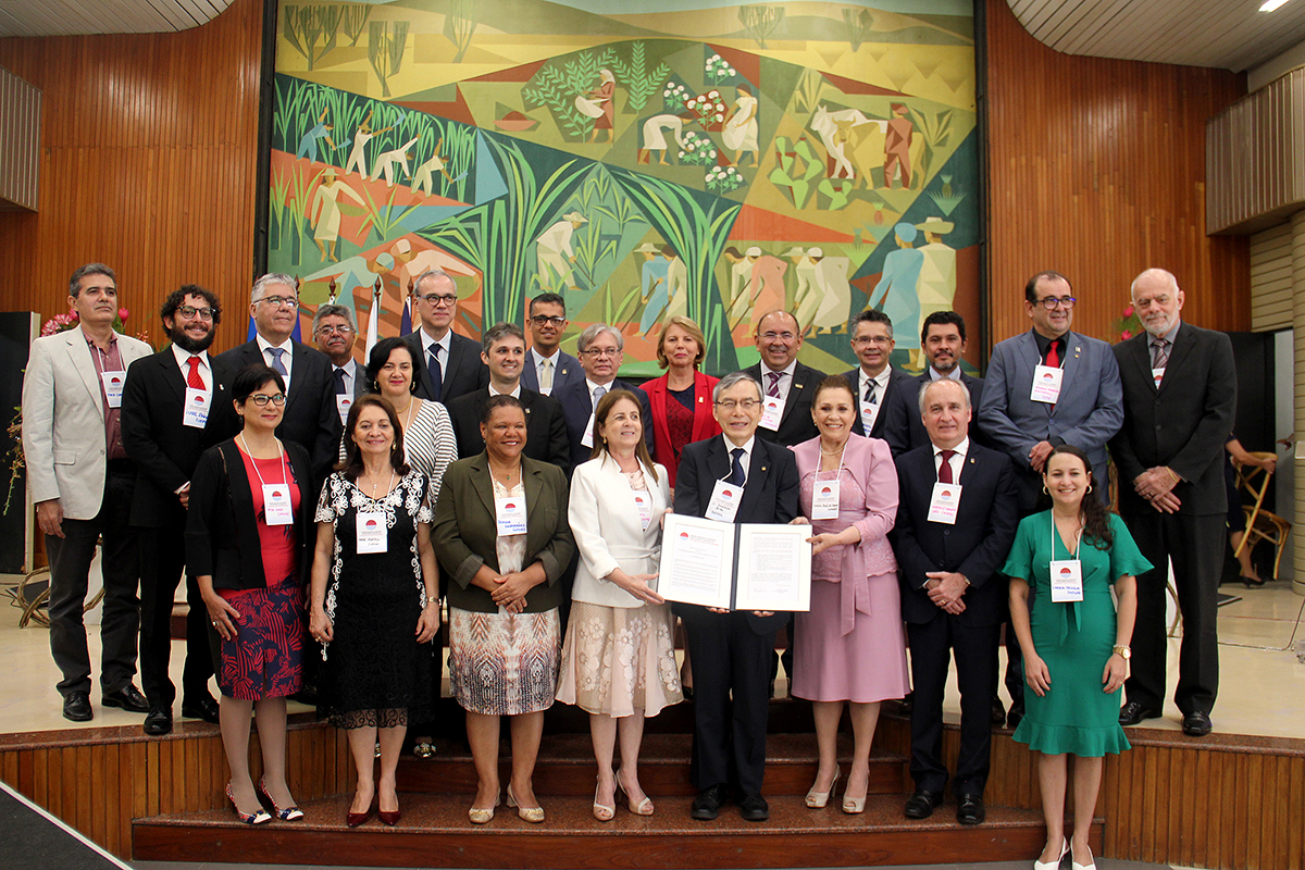 Foto reitores e universidade nordeste e universidade soka