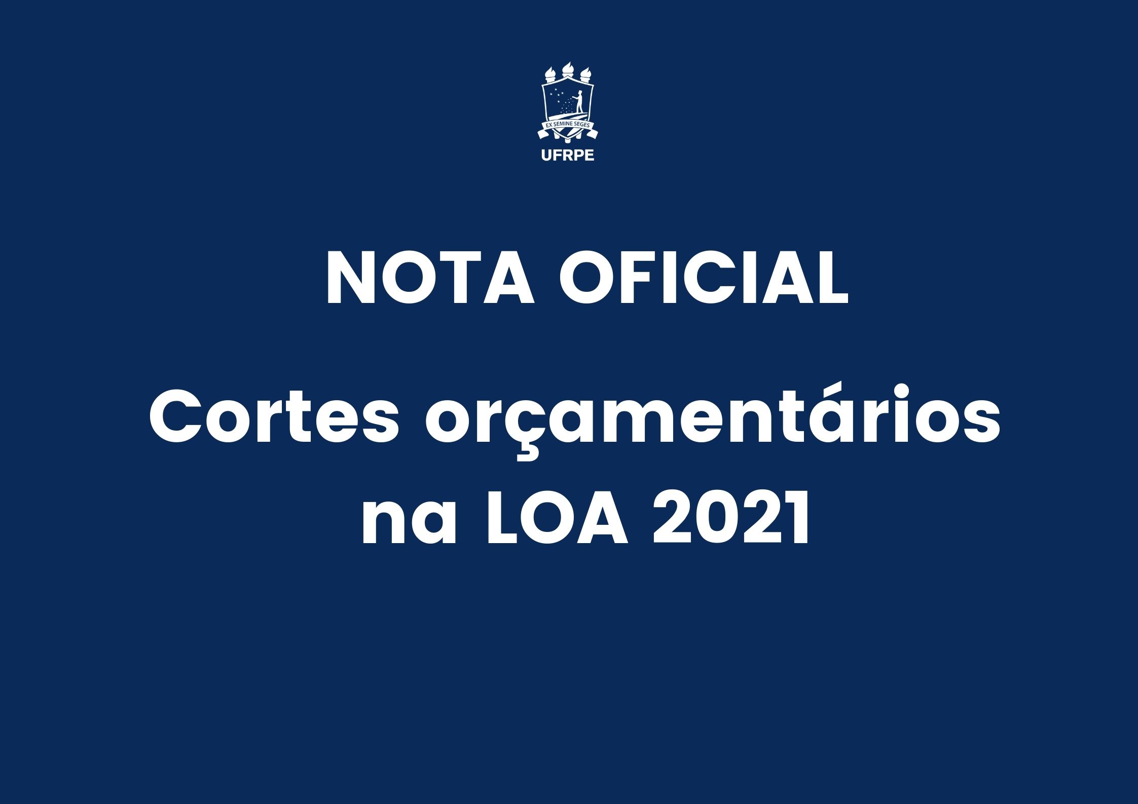 cartaz título da nota oficial 