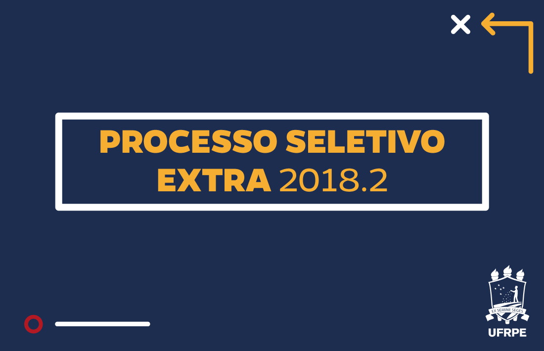 Cartaz com informações do processo seletivo extra