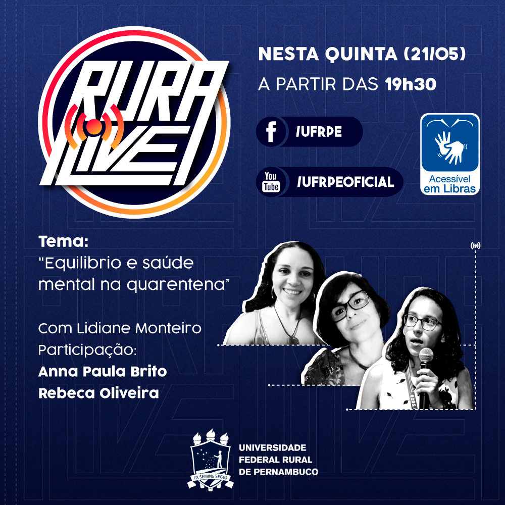 Imagem de divulgação da live