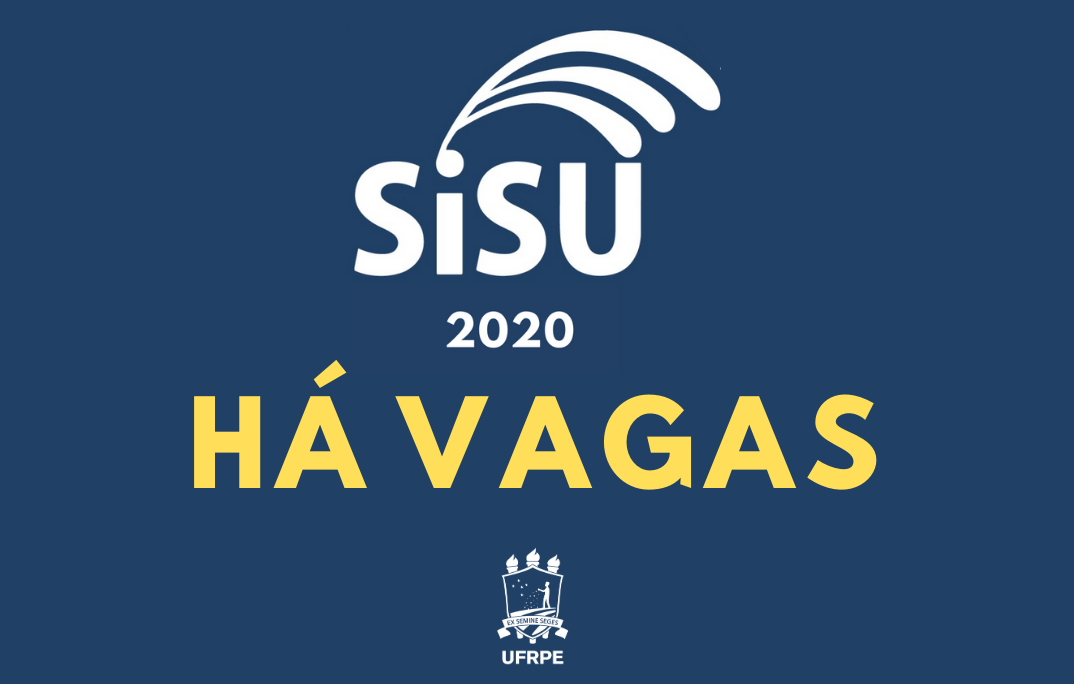 imagem azul com a frase Sisu 2020: há vagas