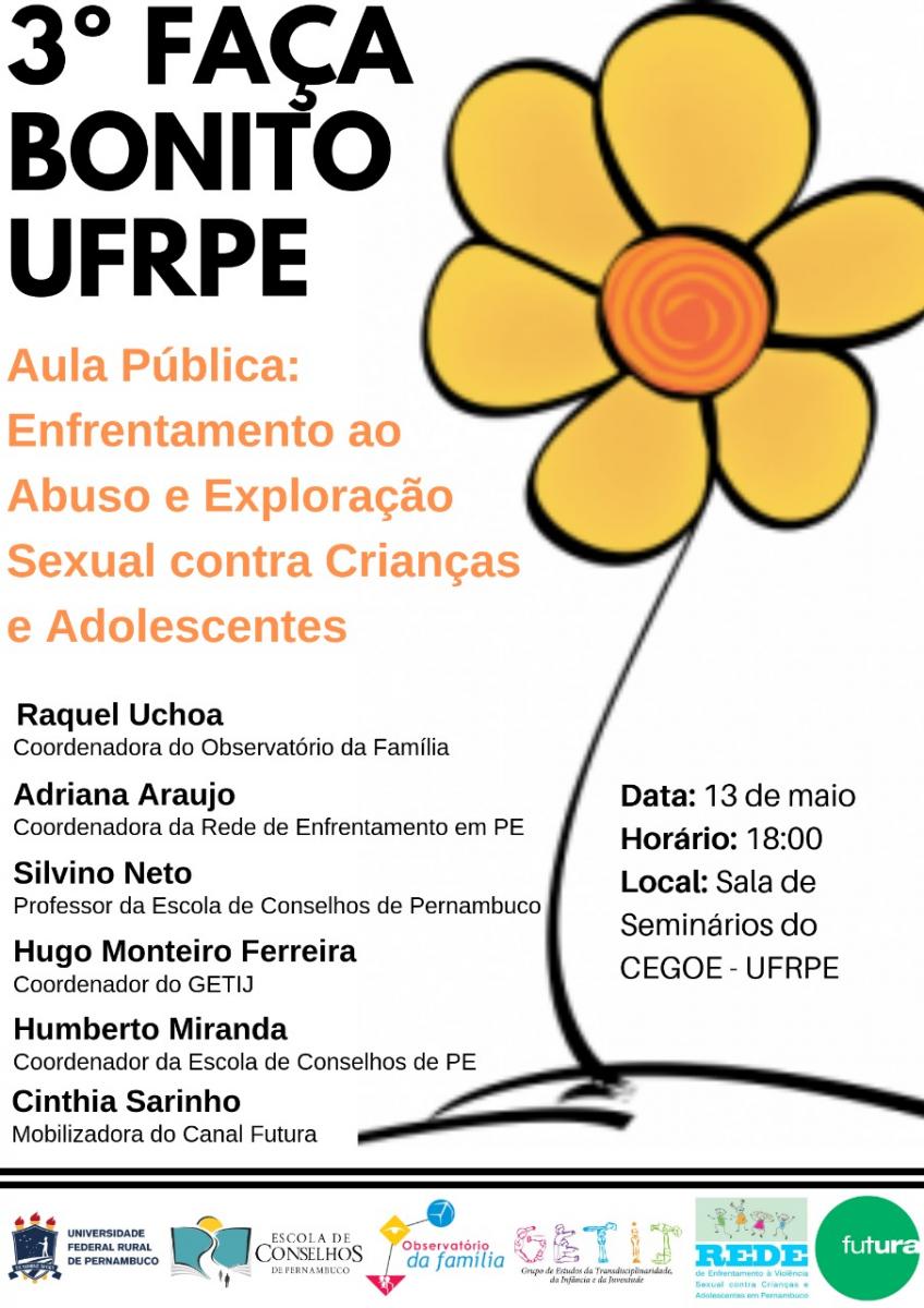 Faça bonito ufrpe cartaz