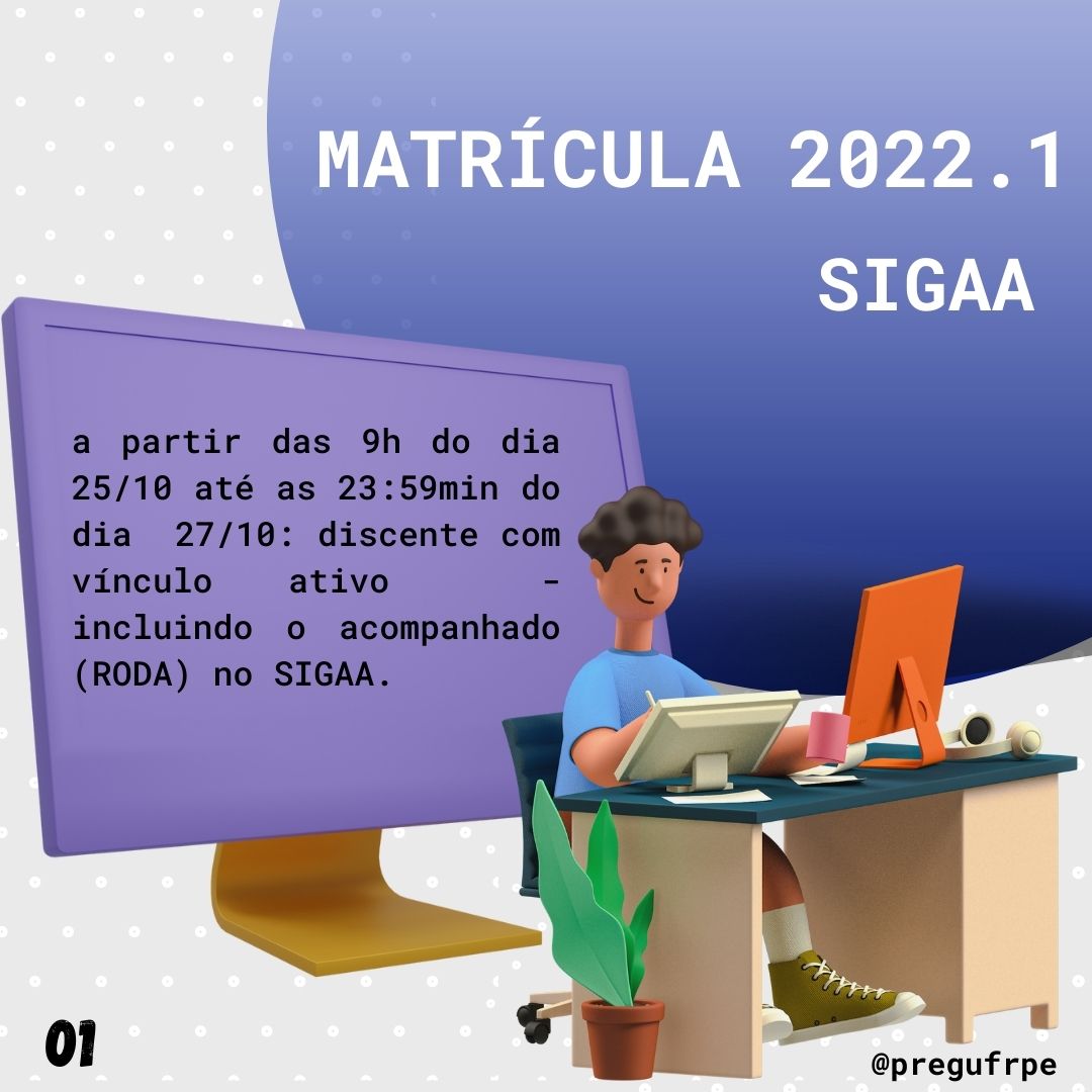card com as informações da matrícula