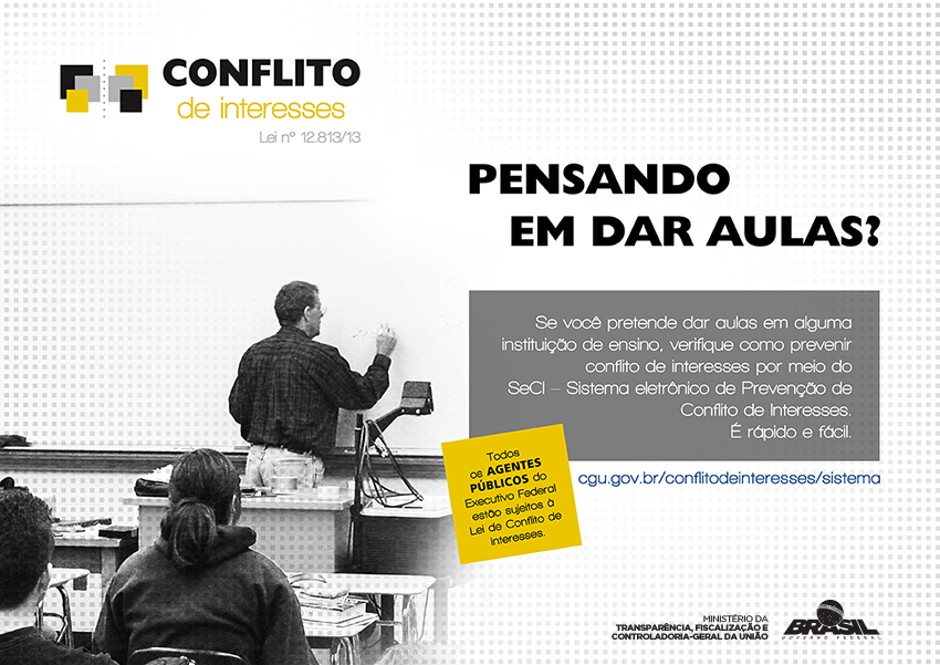 cartaz da campanha com informações