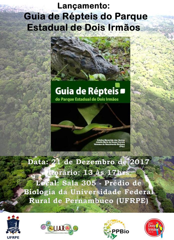 Convite lançamento Guia de Répteis de Dois Irmãos