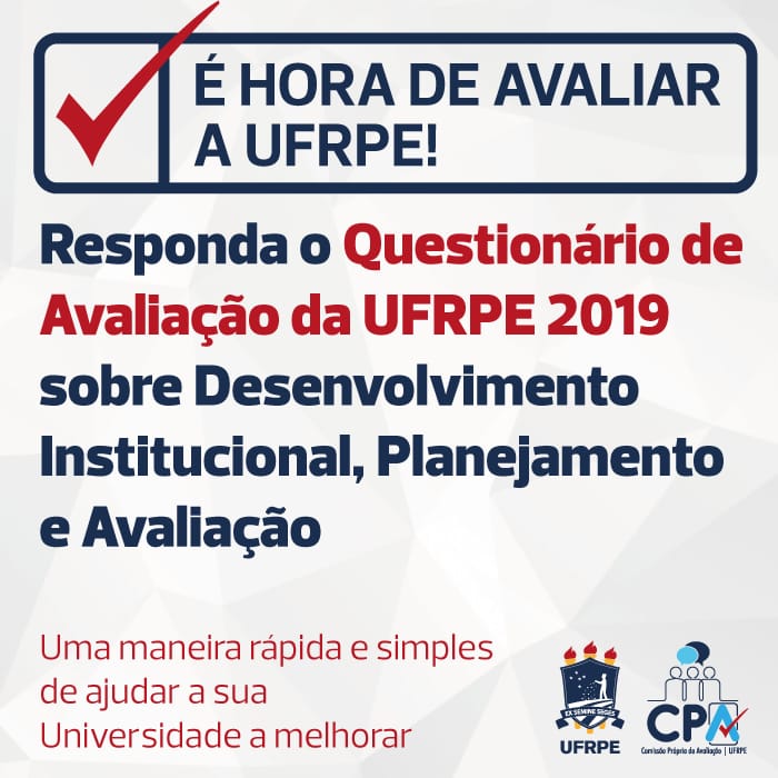 cartaz com informações da avaliação